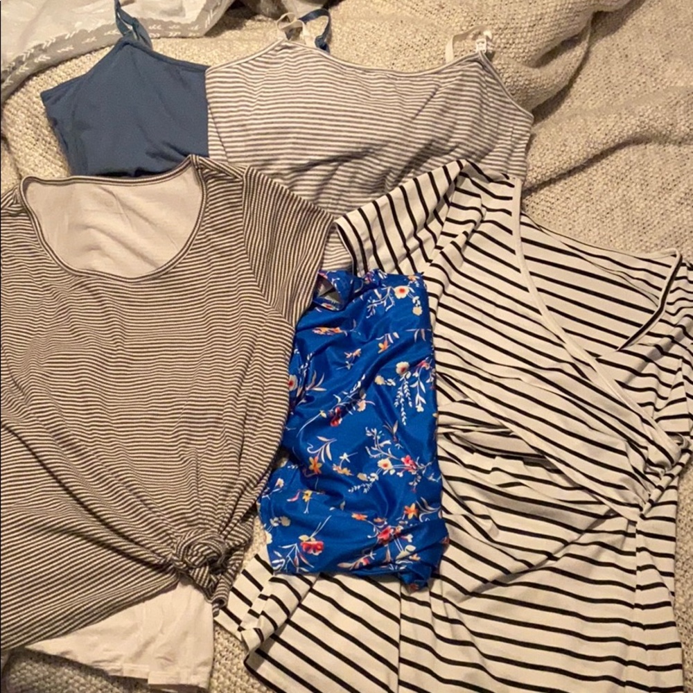 5 nursing/maternity tops
